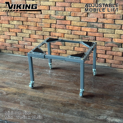 VIKING Adjustable Mobile-Lift for Appliance 100kg Heavy Duty Capacity 2" Wheel with Brake