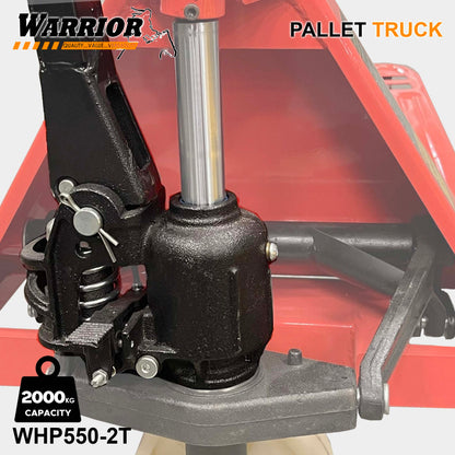Warrior Hand Pallet Truck 2-Tons | 2000kgs Load Capacity | Polypropylene Wheels | For Material Handling