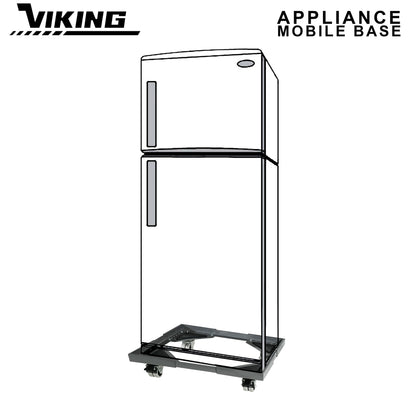 VIKING Adjustable Mobile Base for Appliances Heavy Duty Twin Wheel with Double Brake 300 kilo capacity